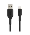 Belkin Cable Boost Charge USB - A Lightning Braided 1m Negro