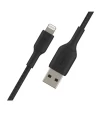 Belkin Cable Boost Charge USB - A Lightning Braided 1m Negro