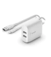 Belkin Cargador Pared 24W USB-A Cable Lightning 1m