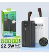 Bavin PowerBank 60000mAh 22.5W con linterna y cables PC030S