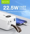 Bavin PowerBank 60000mAh 22.5W con linterna y cables PC030S